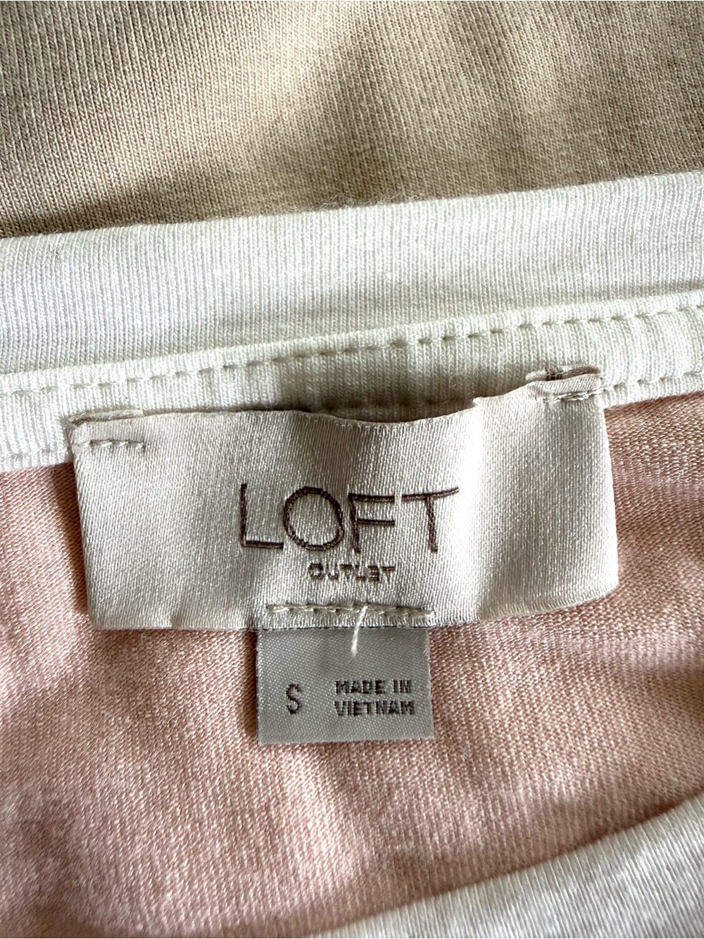 LOFT Pastel Colorblock Coastal Nautical Striped Knit Tank Swing Dress S Preppy - Picture 7 of 11
